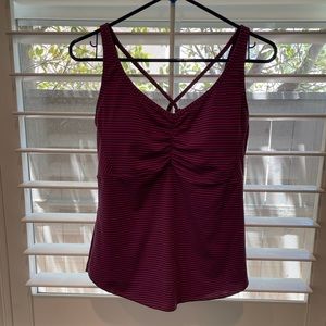 Large Prana Vivid Viola Dreamcatcher Swimming Top